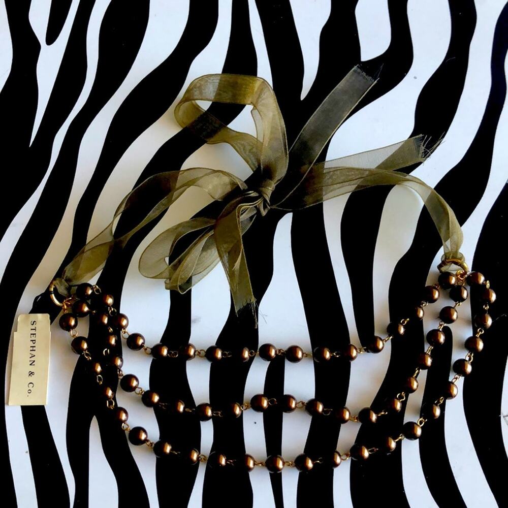 3 for $30 Stephan & Co. Brown Necklace